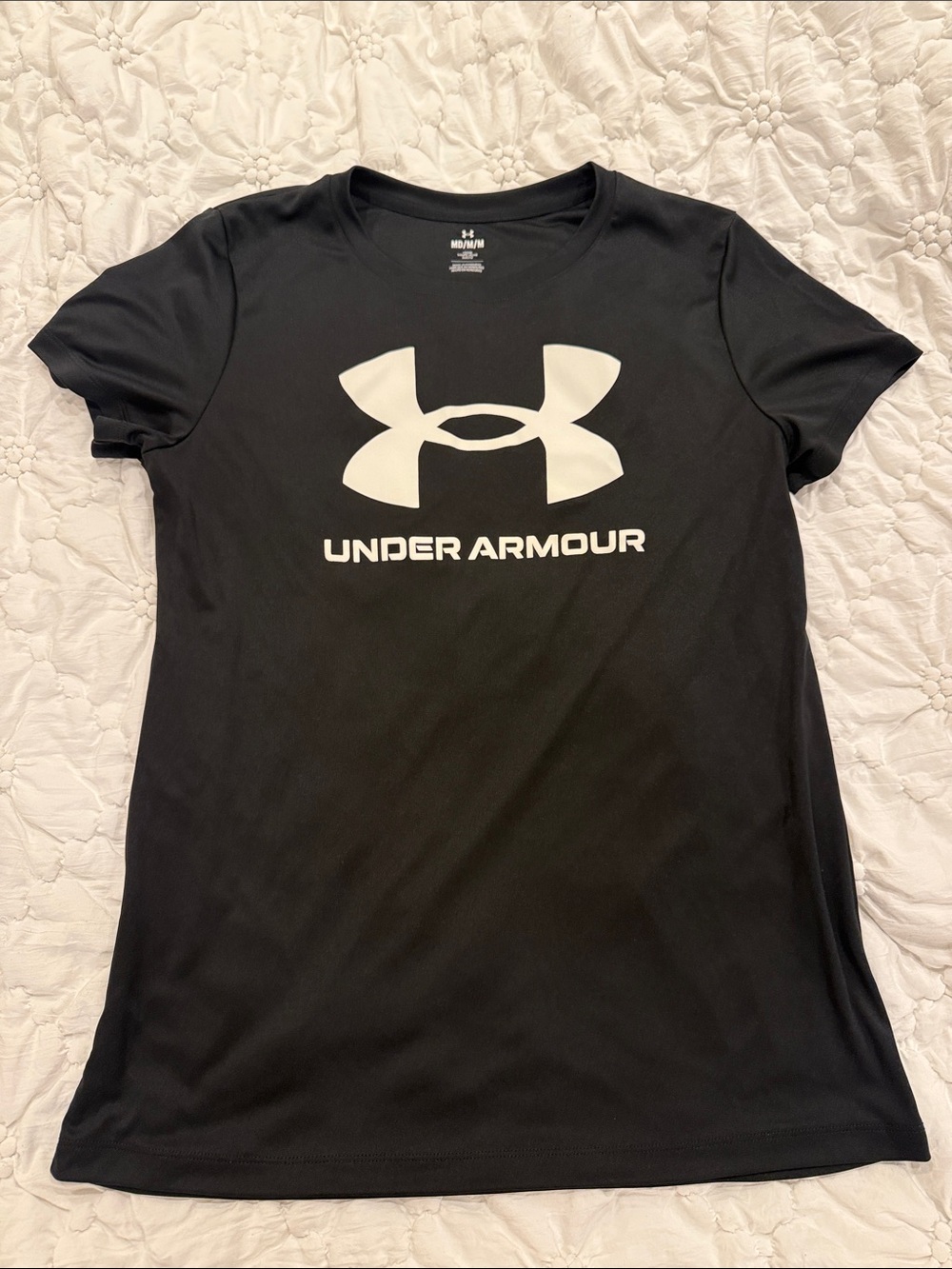 Under Armour Black Short Sleeve Logo Performance Tee